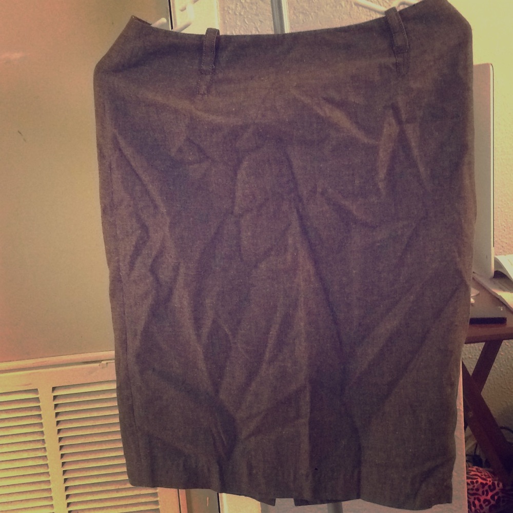 Grey/brown pencil skirt